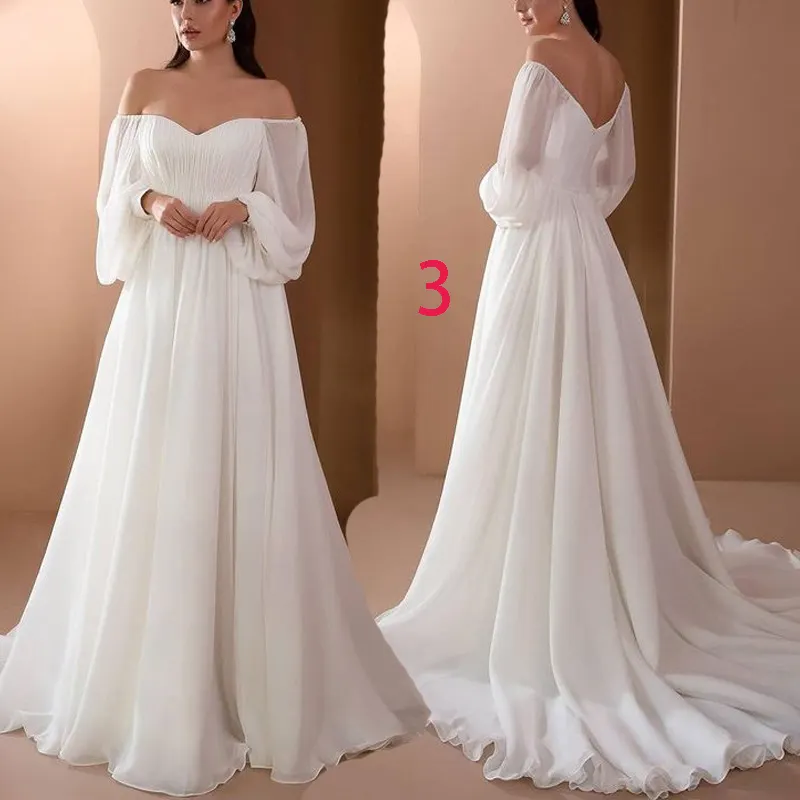 A-Line Scoop Neck Asymmetrical Satin Lace Wedding Dress