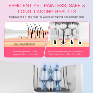Épilateur électrique pour femmes, épilateur à rouleaux pour les poils du corps et des jambes, épilateur portable à piles pour la maison - Product Image 2