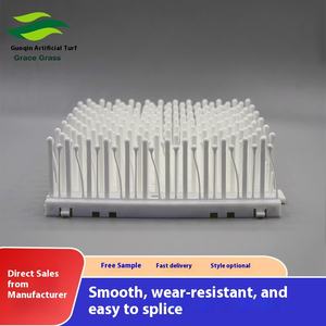 หญ้าเทียมทำจากวัสดุ PP เป็นมิตรต่อสิ่งแวดล้อมผ้าห่มเล่นสกีสีขาวแห้งจากผู้ผลิต - Product Image 2