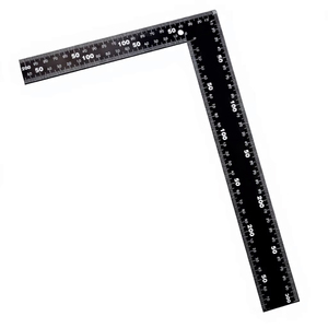 Règle carrée en acier noir 200x300mm 400x600mm pour le travail du bois et la découpe - Product Image 1