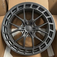 Nouvelles jantes monobloc forgées GY Custom 6061-T6, déport de 20 mm, gris canon mat, design concave, jantes de performance, couvre-roues pour