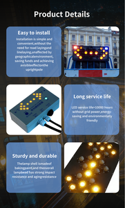 Segnale Luminoso a Freccia, Luce Lampeggiante di Avvertimento per Traffico, Cartello di Emergenza, Segnaletica di Sicurezza per Costruzioni, Pannello a Freccia Montato su Veicolo - Product Image 2