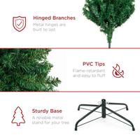 Künstlicher Zedern-Weihnachtsbaum für den Außenbereich mit PVC/PE-Material und Standfuß für Heimdekorationen