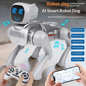 Robot chien intelligent IA télécommandé, programmable, dansant, chantant, lumineux, interactif, éducatif, jouet pour enfants - Product Image 5