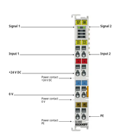 Terminaux EtherCAT EL1002, module d'entrée numérique 2 canaux 24V pour PLC et applications industrielles