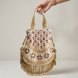 Sac à perles de qualité supérieure, sac cadeau perlé, pochette perlée élégante, sac perlé fait main, pochette de soirée perlée, sac à main perlé - Product Image 3