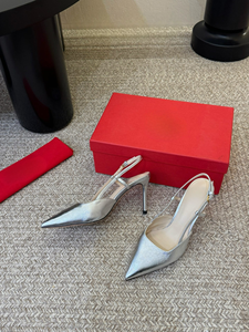 Tacones de Punta con Correa Trasera Ajustable y Hebilla para Mujer, Estilo Valentino, para Uso Diario - Product Image 3