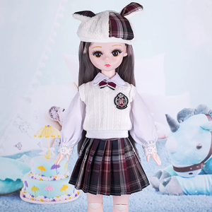 Bambola BJD da 12 Pollici Stile JK - Grande Bambola da Vestire per Scene di Campus, Vicolo di Osaka e Tavolo da Trucco - Product Image 4
