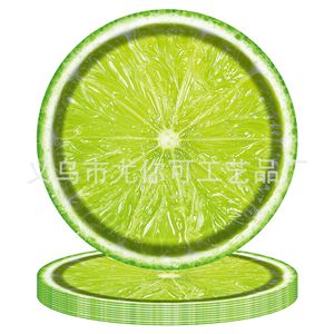 Citrus Fruit Themed <b>Paper</b> Plates Round Digital Printing Birthday Party Tableware Environment Friendly <b>Paper</b> Material - Product Image 2