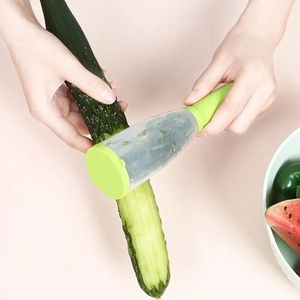 <span class=keywords><strong>Vendita</strong></span> calda di frutta e verdura pelapatate per uso domestico strumento da cucina multifunzionale tubo di stoccaggio del coltello da Peeling - Product Image 3