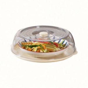 Cubierta Transparente de Plástico para Alimentos, a Prueba de Polvo e Insectos, Plato de Almacenamiento para Refrigerador, Plato para Preparación de Frutas y Verduras - Product Image 3