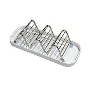 Porte-savon mural moderne en acier inoxydable pour hôtel avec drain - Product Image 5