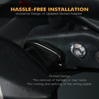 Adaptador espaciador de señal de giro de eliminación de tallo intermitente NiceCNC para Kawasaki KLR650 2008 - 2010 2011 2012 2013 2014 2015 2016 2017