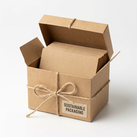 Cartes de remerciement personnalisées en papier kraft écologique, cartes de vœux minimalistes brunes pour petites entreprises, cadeaux de mariage