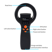 Lector de Microchip para Animales de 134.2Khz, Memoria para 16000 Registros, Lector de Chip Animal FDX-B/FDX-A/HDX, Escáner de Microchip para Mascotas con USB y Bluetooth