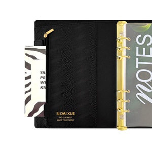 Agenda de Cuero PU Premium con 6 Anillas, Recargable, 2026, A5, Planificador de Presupuesto, Impresión Personalizada con Encuadernación de Hojas Sueltas - Product Image 5