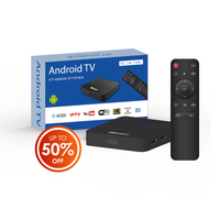 Boîte de télévision intelligente personnalisée OEM Android 4K 1GB 8GB 2GB 16GB AmlogicS905Y4 5G WIFI Ott décodeur