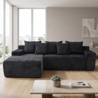 Canapé modulaire convertible en forme de L, 3 places, entièrement en mousse à mémoire de forme, pour hôtel, bureau, immeuble
