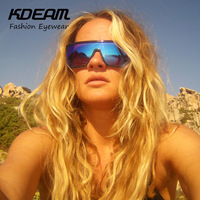 Kdeam Nouvelles Lunettes Monobloc à Grande Monture Classiques Unisexe Anti-Vent Kd802 pour la Conduite et les Voyages Hommes CE UV400 PC