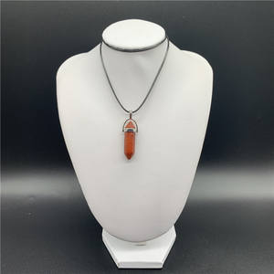 बहु सामग्री उपलब्ध बुलेट बिंदु क्रिस्टल हार लटकन हेक्सागोनल प्राकृतिक पत्थर लटकन क्रिस्टल बिंदु लटकन - Product Image 2