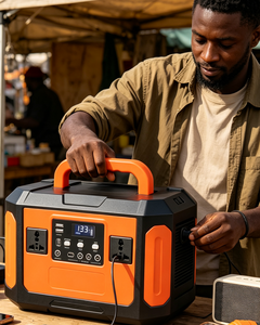 Station d'alimentation portable 500W 110V 220V AC DC avec sortie USB, générateur solaire à onde sinusoïdale pure et batterie LiFePO4 pour le camping et les situations d'urgence - Product Image 5