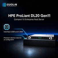 Plateforme de serveur en rack HPE ProLiant DL20 Gen11 1U, prise en charge des processeurs Intel Xeon 6315P et E-2400