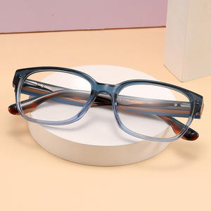 Monturas de Gafas de Acetato Cuadradas Wenzhou, Montura Completa Antideslizante, Lentes Planas Unisex 1076 - Product Image 2