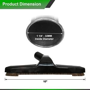 Cepillo de Aspiradora Mejorado para Aspiradoras Universales con Diámetro Interior de 1.25 Pulgadas / 32 mm con Cerdas Suaves de Pelo de Caballo - Product Image 3