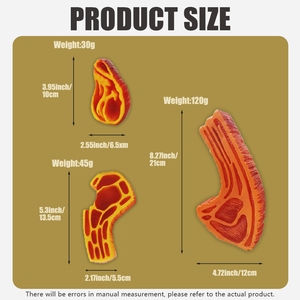 Juguete Masticable para Perros Serie Steak, Directo de Fábrica, Juguete Chillón de Vinilo de Alta Calidad, Divertido y Interactivo para Aliviar el Aburrimiento - Product Image 2