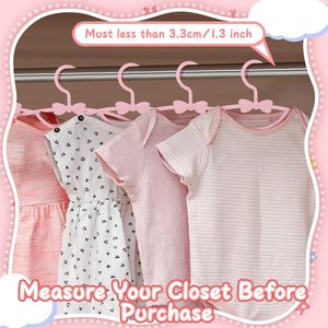 Wholesale Fancy Color Non Slip Baby Clothing Rack Bowknot Plastic Children <b>Hangers</b> - Product Image 4