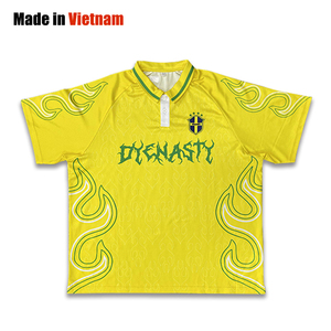 เสื้อฟุตบอลสไตล์สตรีทแวร์คลาสสิค พิมพ์ลายแบบซับลิเมชั่น ขายส่ง แบบกำหนดเองได้ ทันสมัย ย้อนยุค ใส่ได้ทั้งชายและหญิง ผลิตจากโพลีเอสเตอร์ 100% ป้องกันแบคทีเรีย ระบายอากาศได้ดี แห้งเร็ว - Product Image 1