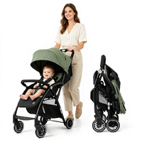 Poussette bébé super légère en acier carbone, pliable rapidement, système de voyage, harnais 5 points, amortisseur