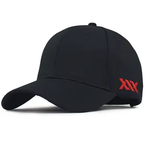OEM nefes düz pamuk boy beyzbol şapkası 24.8 "-27" güneş koruma baba şapka büyük L XL XXL büyük kafa spor şapkaları erkekler için