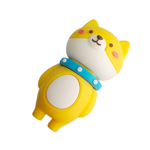 Figura de Dibujos Animados 3D de Shiba Inu, Linda Figura de Perro Kawaii de PVC Suave, Miniatura de Goma para Niños, Colección de Regalos - Product Image 2