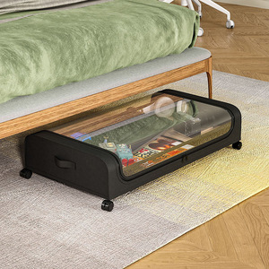 Bolsa de Almacenamiento Debajo de la Cama de Gran Capacidad con Ruedas y Tapa, Contenedores de Almacenamiento para Dormitorio para Ropa, Zapatos, Mantas, Juguetes y Libros - Product Image 5