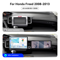 Radio Qualcomm Android 15 para Honda Freed 2008-2013, Pantalla Dual, GPS, Navegación Multimedia, Receptor Estéreo para Auto, Reproductor, Unidad Principal