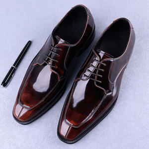 Chaussures mocassins en cuir de vachette souple avec détails perforés et design léger, chaussures quotidiennes pour hommes, chaussures de ville - Product Image 4