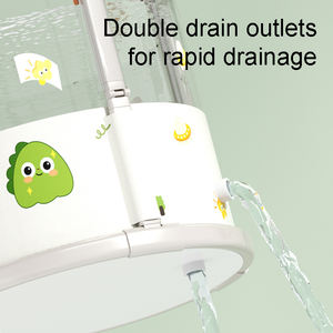 Baignoire ronde d'extérieur en plastique, professionnelle, de luxe, disponible en différentes couleurs, autoportante, portable, pour bain froid - Product Image 2