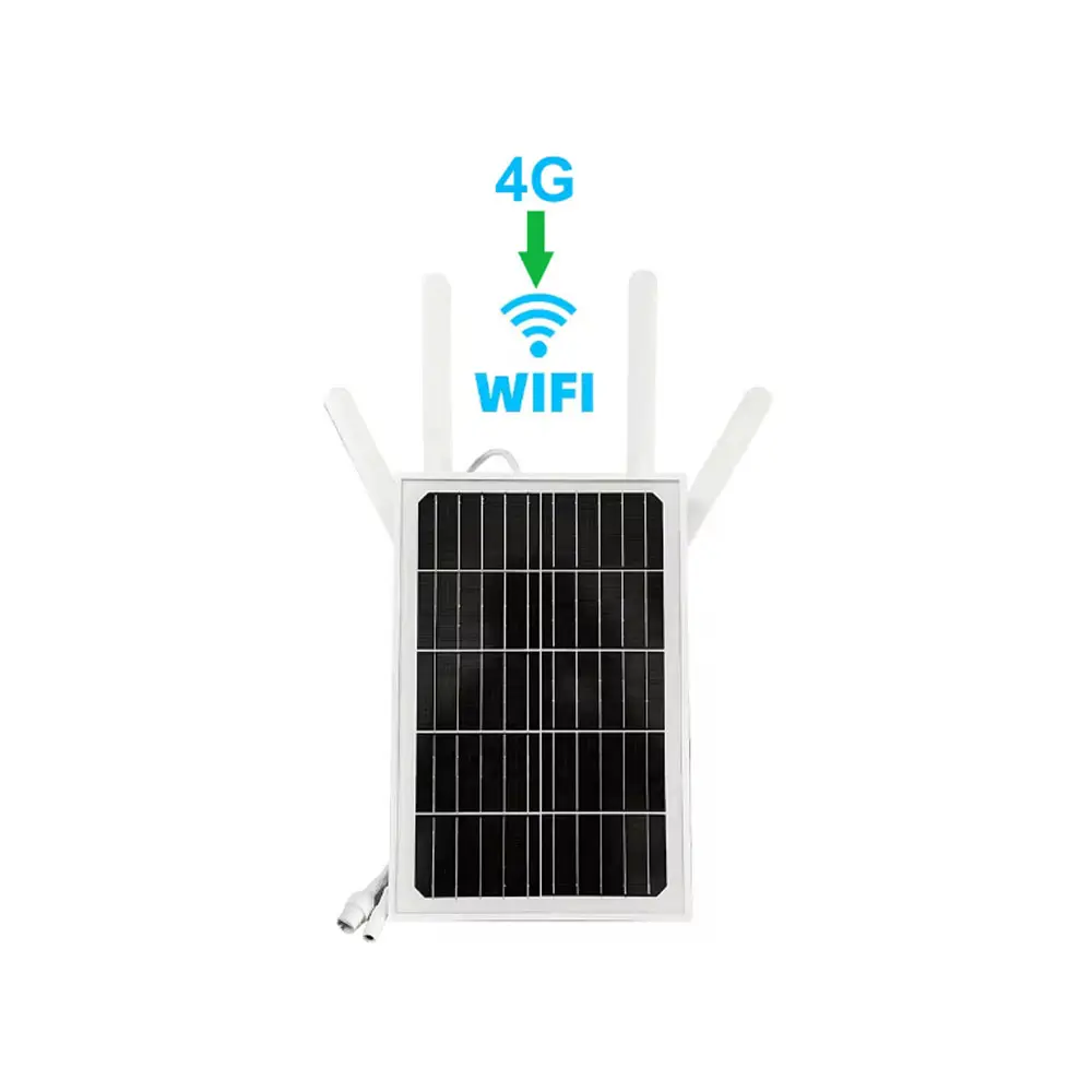 4G-Router Solarpanel für Outdoor 15 W Strom kabellose Solar-Ladebatterie 4G-SIM-Karte Router zu kostenlosem WLAN