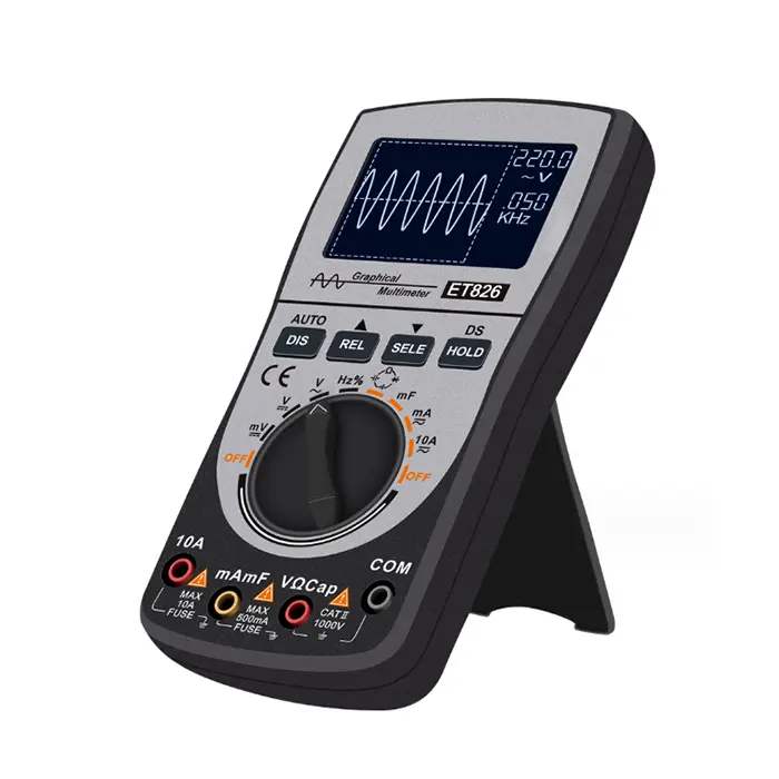 Et826 Digitale Multimeter Oscilloscoop Golfvorm Signaal Display Dc/Ac Stroom Spanning Ohm Hz Test Home Reparatie Tools Oscilloscoop