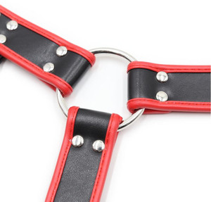 Ayarlanabilir fetiş erkekler göğüs deri koşum kemerleri BDSM eşcinsel vücut esaret demeti askı eşcinsel giyim - Product Image 6