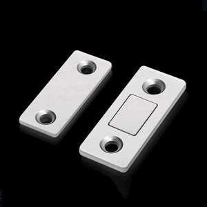 Loquets de porte magnétiques en acier inoxydable, quincaillerie magnétique puissante pour armoires, tiroirs, portes coulissantes, design minimaliste - Product Image 1