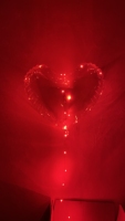 Nouvel arrivage de ballons Bobo en forme de cœur avec guirlandes lumineuses LED rouges de 10 pieds pour la Saint-Valentin, mariage et Noël