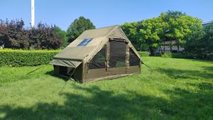 Tenda da <span class=keywords><strong>Glamping</strong></span> di Lusso Portatile da 6,3 Metri Quadrati Impermeabile in Cotone TC Oxford Tettoia Gonfiabile da Campeggio per 3-4 Persone all'Aperto - Product Image 3