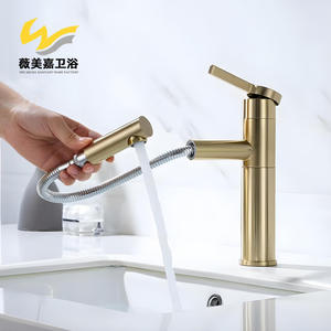 Grifo de Lavabo Moderno Minimalista de Cobre Puro con Doble Estructura, Rotación de Agua Fría y Caliente, y Válvula de Cerámica Extraíble - Product Image 5