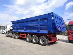 Remolque de descarga para remolque de descarga con orugas de césped 45 toneladas hidráulicas - Product Image 3