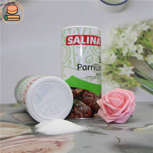 علبة أسطوانية من الورق المقوى لتعبئة مسحوق الملح الجاف قابلة للتحلل علبة ورقية أنبوبية آمنة على الغذاء مع غطاء لتحريك الملح - Product Image 4