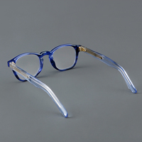 Monture de lunettes ronde vintage en acétate pour hommes et femmes
