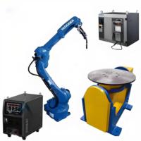 Plateforme de soudage rotative automatique chinoise pour tuyaux et brides, positionneur de soudage 300 kg pour robots KUKA, YASKAWA, FANUC