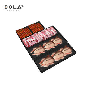 Plateau de présentation recyclable <span class=keywords><strong>pour</strong></span> <span class=keywords><strong>boucherie</strong></span> fraîche thermoformé PP plastique noir viande dégivrage rapide avec barrière <span class=keywords><strong>planche</strong></span> à découper - Product Image 5